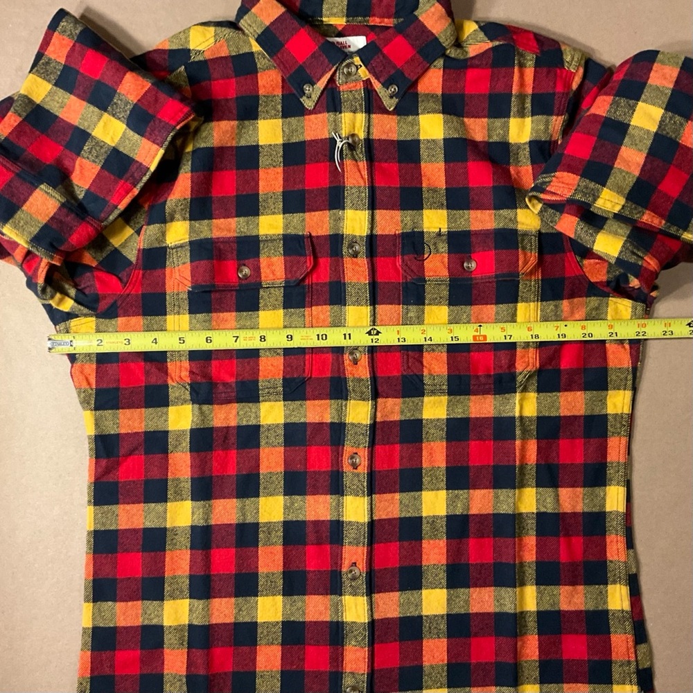 NWT Fjallraven Heavy Flannel Button Down Shirt Mens size Large Slim - Picture 6 of 10